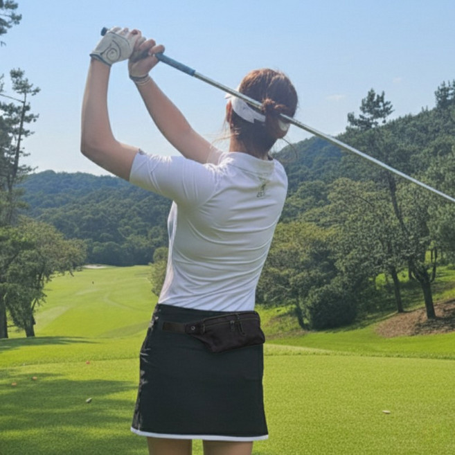 이븐스 초경량 러닝 골프 힙색 벨트백