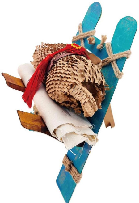 유치원 우리나라 문화수업 종이지게 조립키트 3개 아동색칠수업 컬러링교구 추석선물, 1개, 42.4x15.4