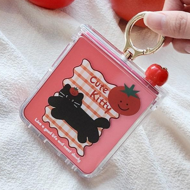 갤럭시Z플립 토마캣 피규어 핑거링케이스