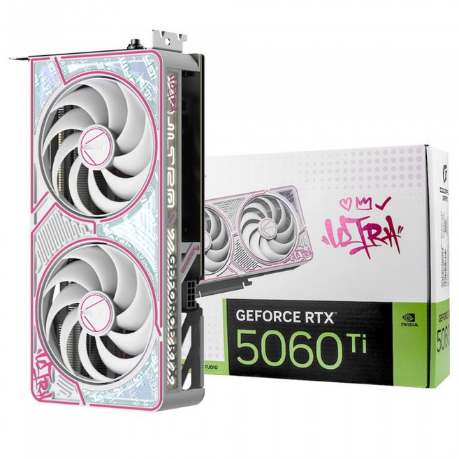 컬러풀 COLORFUL iGame 지포스 RTX 5060 Ti ULTRA DUO OC White D7 8GB 도우정보 VGA 컴퓨터 그래픽카드, 단일모델