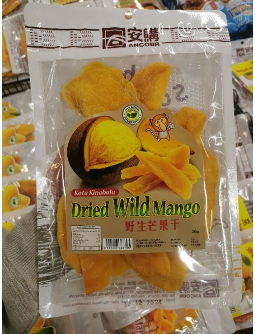 말레이시아 코타키나발루 사바 말린 와일드 망고 Sabah Dried Wild Mango 200g, 와일드 망고 200g, 1개