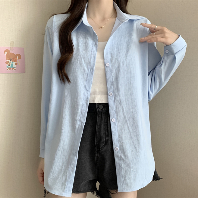 NUNUHANA 시원한 여성 자외선 차단 셔츠 캐주얼