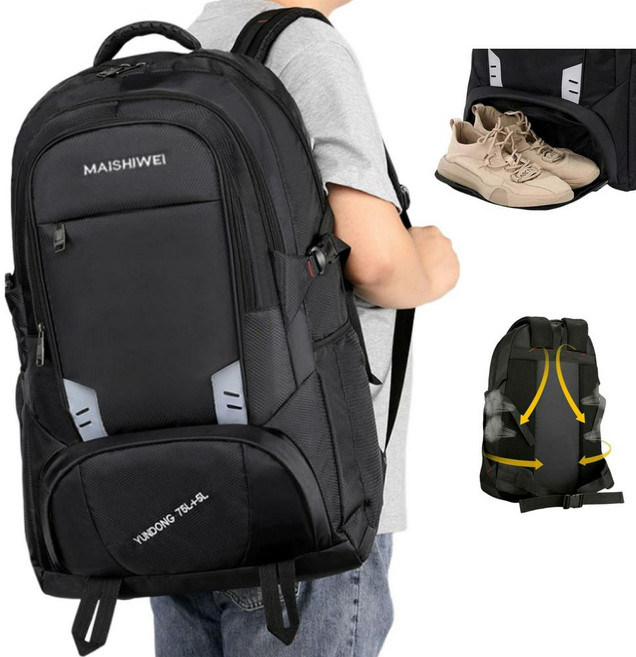 라베니처 대용량 배낭 헬스 백팩 60L80L, 60L, 1개