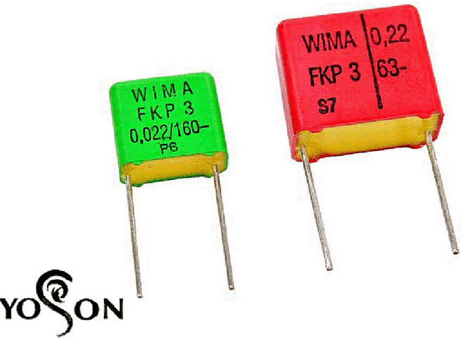 德國WIMA FKP3 3300P 1000V 10mm FKP3O113303F00 金屬膜電容器 x1個, 1個