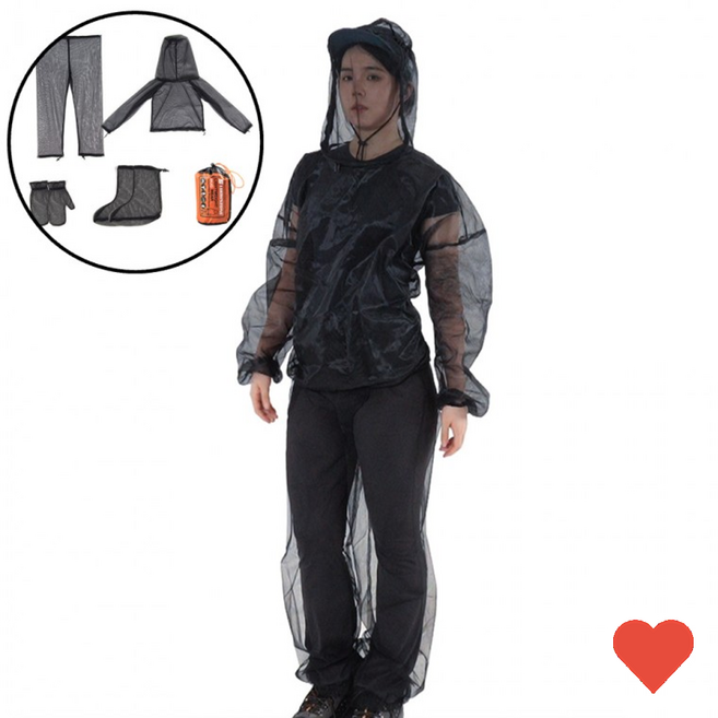 안전용품 전신 방충복 세트 장갑 신발커버 야외 작업복, 1