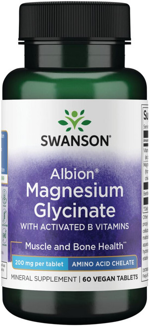 스완슨 알비온 마그네슘 글리시네이트 타블렛, 60개입, 1개, 60정