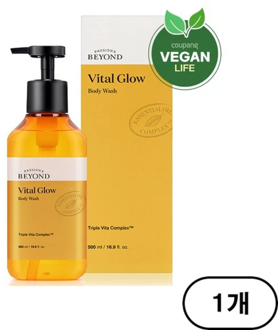 비욘드 바이탈글로우 바디워시 시트러스허브향, 1개 - 쿠팡