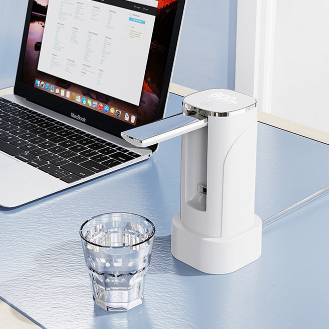 NEW 버전 원터치 F형 무선 워터 펌프, 화이트, 1개