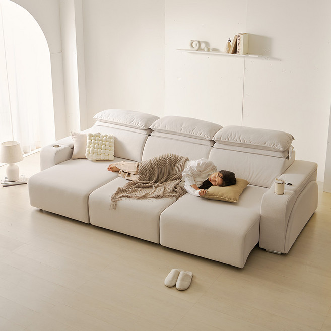 제이픽스 테티스 슬라이딩소파 4인 슬라이드 모션 소파, 4인 일반, 4인(스피커x,기본팔걸이)