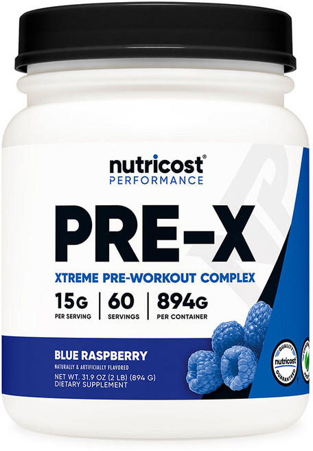 뉴트리코스트 프리워크아웃 컴플렉스 60회분 블루 라즈베리맛, 1개