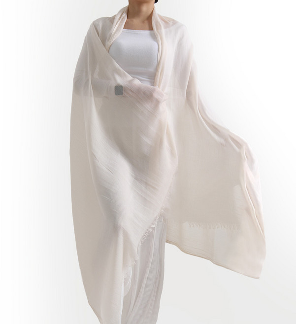 이너피아 여성 쉬폰 롱 스카프 빅사이즈 무지 스카프 자외선 차단 숄 스카프