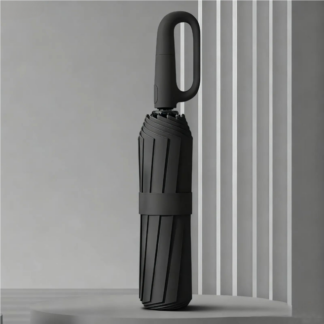 ARVIO 튼튼한 3단 자동 고리형 양우산