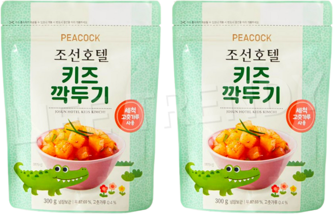 피코크 조선호텔 키즈 깍두기 300g X 2개(냉장), 2개