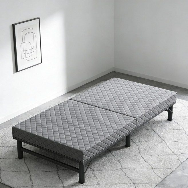 접이식침대 1인용 휴대용 침대 사무실 낮잠용 간이침대, 그레이