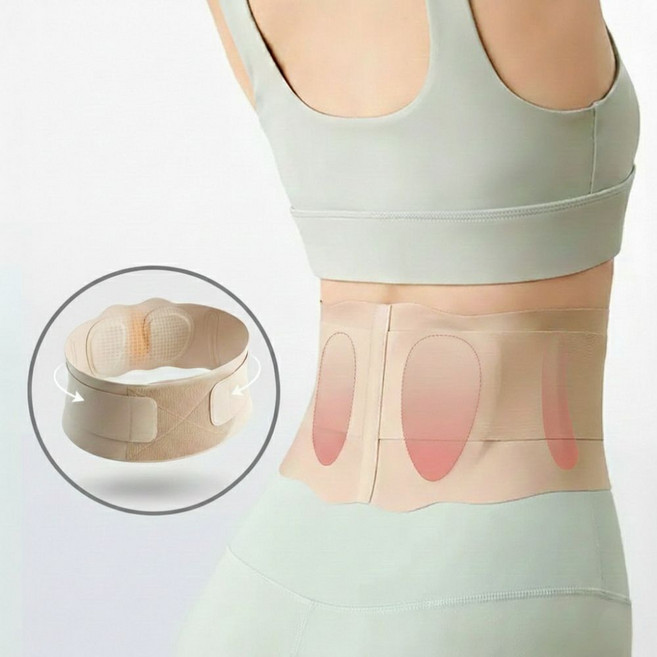 라벤스 몸매보완 슬림 얇은 허리보호대 허리복대, 1개