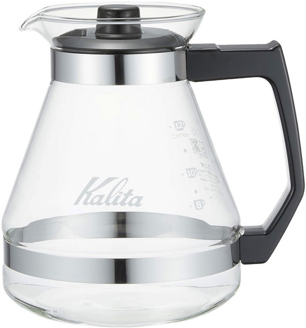 Kalita 1200ml 1200 N #31133 卡莉塔 易於濾泡的咖啡分享壺 保溫104用 耐熱玻璃, 1個