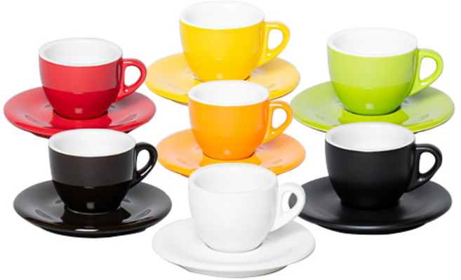 프랜드커피 KYJ 에스프레소 커피잔 세트 1호 80ml 7종 (선택형), 레드, 1세트