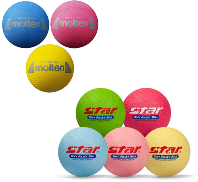스타 소프트발리볼/몰텐 발리볼/공인구/학교체육, 1개