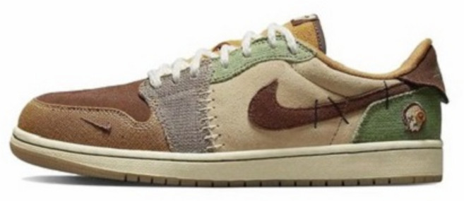 나이키 에어 조던 1 로우 가을과 겨울용 남녀 공용 캐주얼 스포츠 런닝화