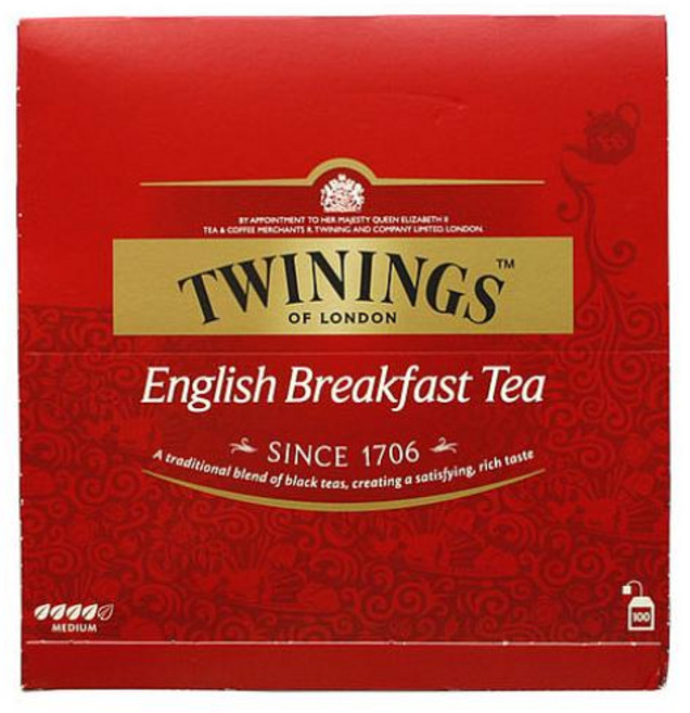 (트와이닝) 잉글리쉬 브렉퍼스트 홍차 100티백 브랙퍼스트홍차 Twinings, 1개
