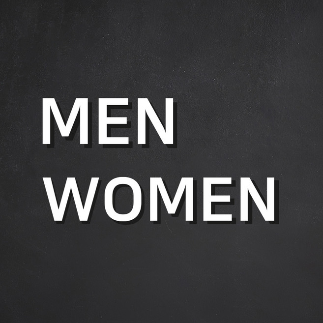 스튜디오투명 MEN WOMEN 화장실 표지판 백색, MEN WOMEN화이트, 1개