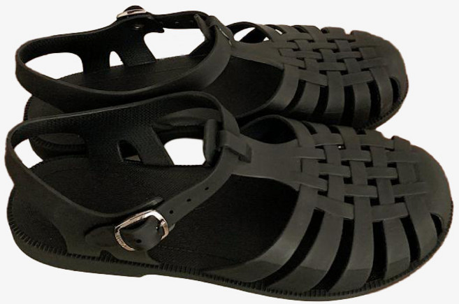 앞막힌 클래식 플랫 발편한 젤리 슈즈 샌들