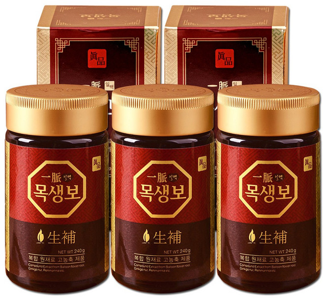 일맥 목생보 한의사개발 도라지청 1병당 약 240g 배 도라지즙 도라지차, 1개입, 5개