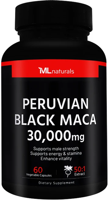 [미국번개배송] 착한명품 마이라이프 내추럴스 블랙 마카 30 000 mg 60정, 1개 - 쿠팡