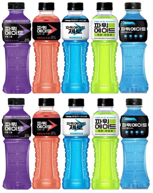 [드링킹] 파워에이드 600ml 5종 혼합 마운틴+퍼플+스칼렛+제로+라임 x 2개씩 (총), 10개