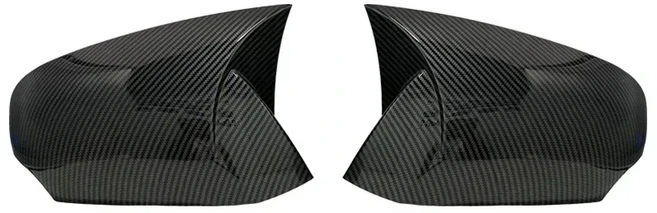 호환 르노 플루언스 2011- 차량 사이드 미러 커버 윙 캡 외부 도어 미러 보호대 ABS 카본 파이버 스타일