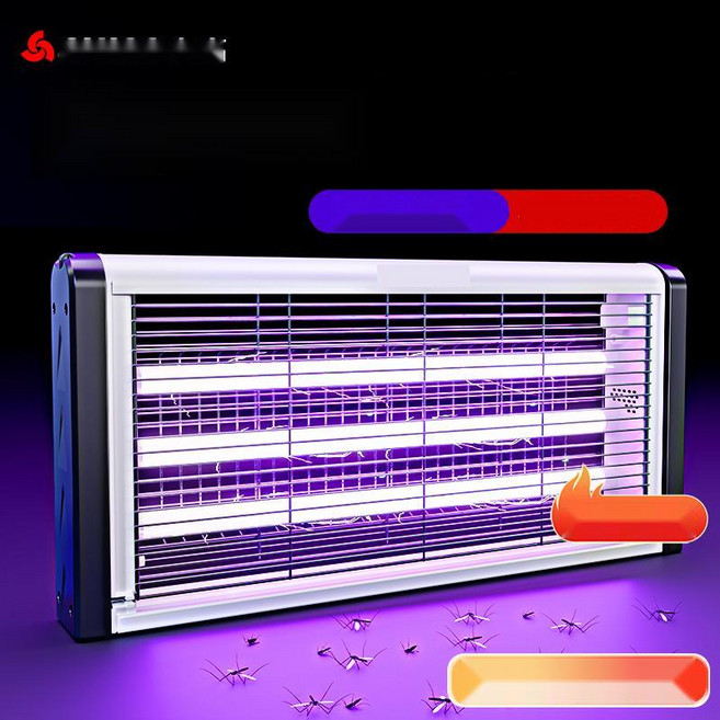 [실내용 전격 포충기] 업소용 디자인 벌레퇴치기 모기포집기, 업그레이드 3구 6W 절전형