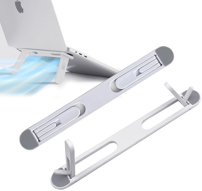 아이엔조이 부착형 휴대용 노트북 거치대, 1개, 화이트