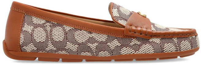 코치 로고 자카드 로퍼