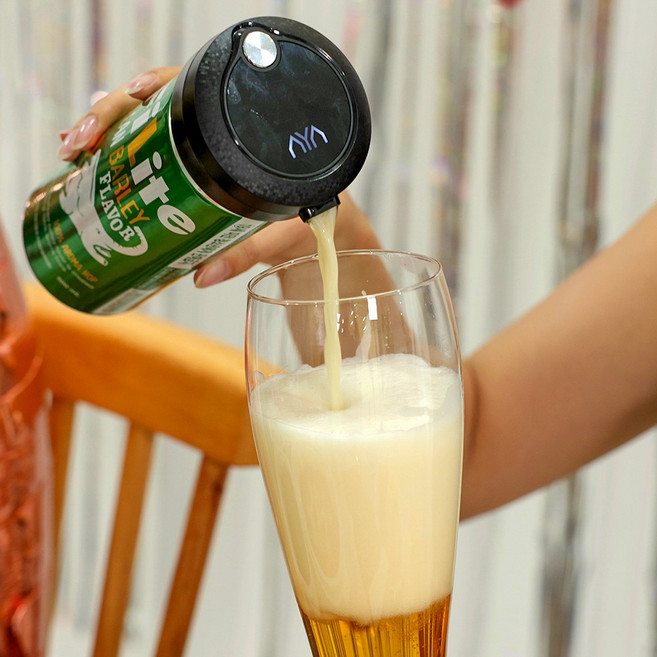 아야 비어라떼 맥주거품기 크림맥주제조기 홈브루 혼술 집들이 생일 선물 파티 용품 비어텐더 BB590, 비어라떼 BB590, 블랙, 1개