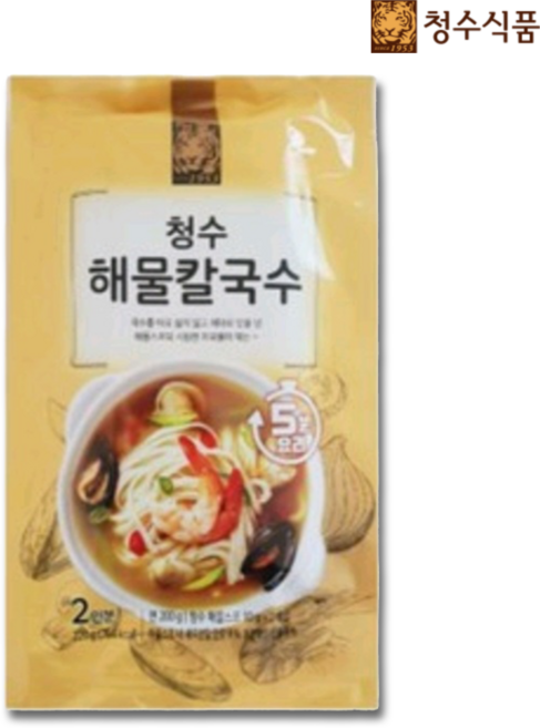 청수식품 청수 해물 칼국수, 2개, 220g