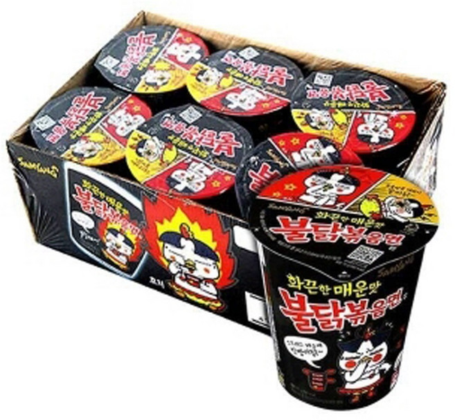 삼양 불닭볶음면 소컵 65g 6입 x1개, 6개