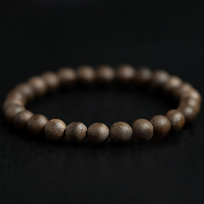 침향팔찌 나무 불교 단주 침향 갈색 염주 팔찌 합장주