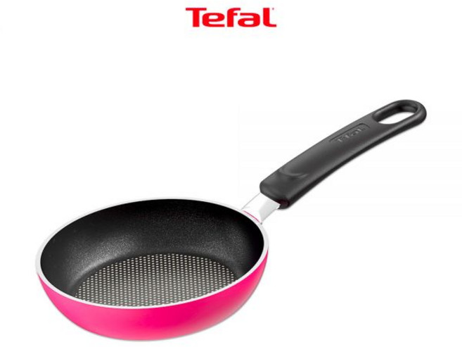 옵션 테팔 티타늄 1X 인조이 미니 프라이팬 핑크 18cm 198167, 미니 프라이팬 옐로우 18cm, 1개