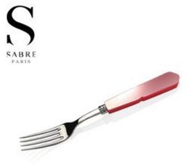 사브르 구스타브 케이크 디저트 포크 17cm (로즈핑크) (Araium), 사브르 구스타브 케이크 디저트 포크 17cm (로즈핑크