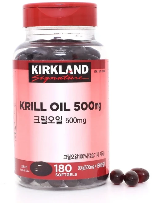 크릴오일 500mg, 180정, 1개
