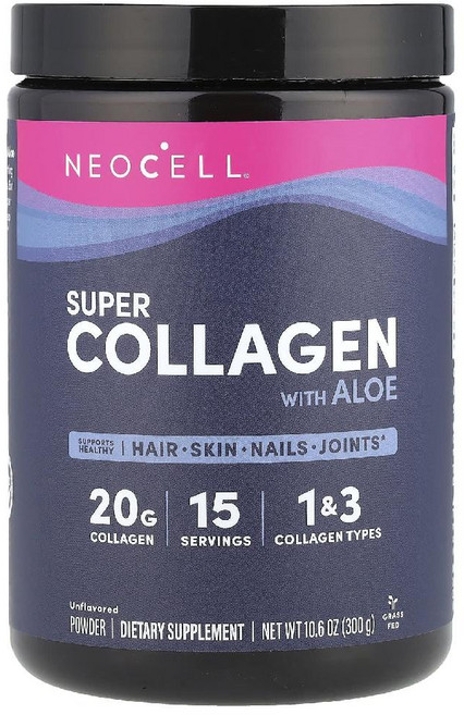 NeoCell 슈퍼 콜라겐 가수분해콜라겐 알로에 함유 무맛 분말 300g