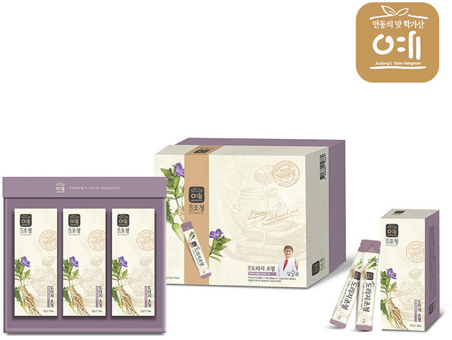 학가산예조청 짜먹는 도라지조청 25gx30포 쇼핑백, 단품, 1개