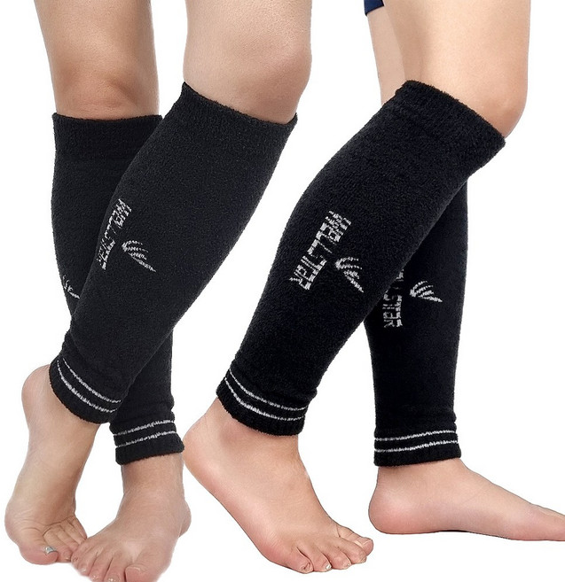 국산 1+1 (2set) Well.star 방한 발토시 다리토시 고급 탁텔원단, 검정+검정, 1세트