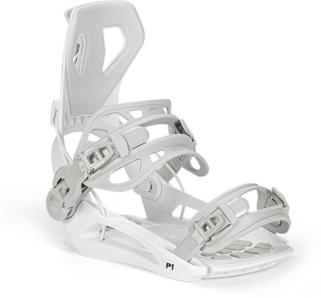 TERROR P1-360 스노보드 바인딩 스텝인 시스템 초보자용 경량 파이버글라스 EVA 베이스 멀티컬러 내구성 우수, White, 1개