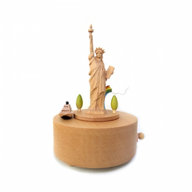 대만 우드 오르골 자유의여신상 (YP1545)