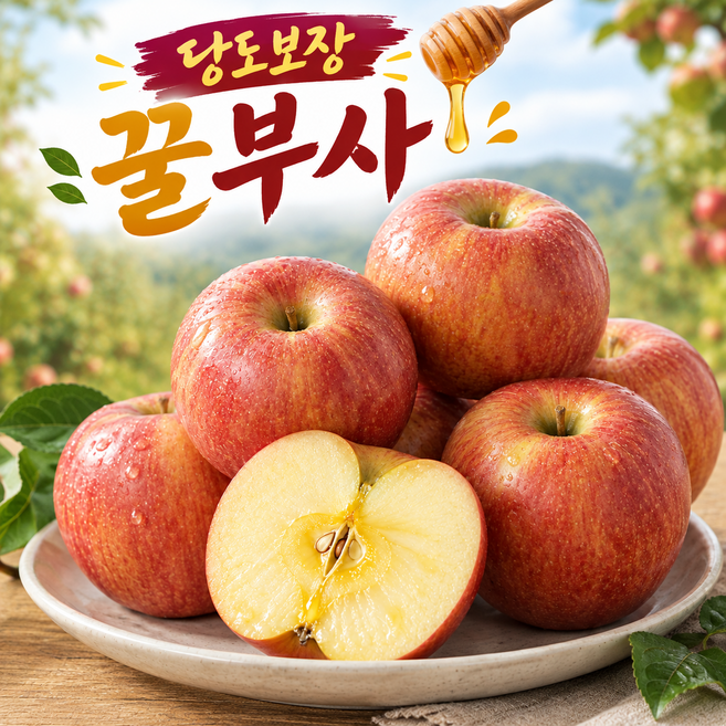 청송 고당도 프리미엄 햇 부사 사과, 1박스, (정품) 부사 사과 10kg