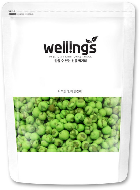 웰링스 추억의 옛날 과자 간식 와사비콩400g, 1개, 400g