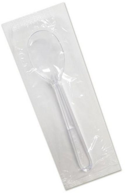 생활을그리다 미니 스푼 12cm 개별포장 투명, 150개입, 1세트