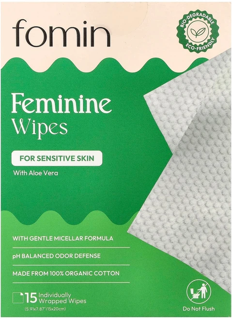 포민 여성용 물티슈 민감성 피부용 개별 포장 15매 FMM-39460 - 쿠팡