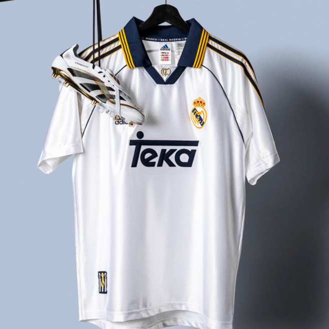 아디다스 레알마드리드 99/00 유니폼 홈 저지 + BRDT양말